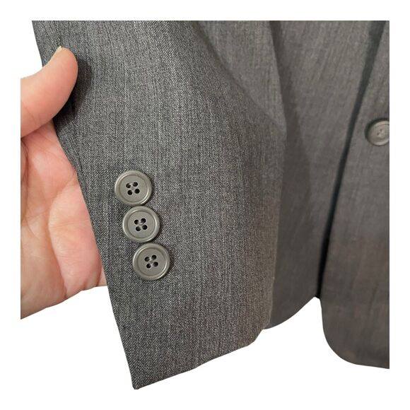 Oleg Cassini Men’s Gray 3-Button Wool Suit Jacket Blazer – Size 38R – Costa Rica - Picture 6 of 15